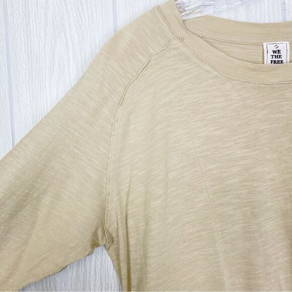 We The Free | Oversized Arden Long Sleeve Tee In Morning Oat Size Small - Picture 5 of 13
